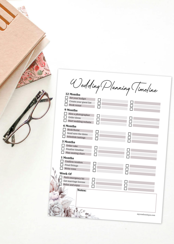 Romantic Floral Wedding Planner Starter - Image 3